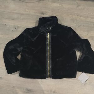 Marc New York Andrew Marc Luxurious Black Faux Fur Jacket